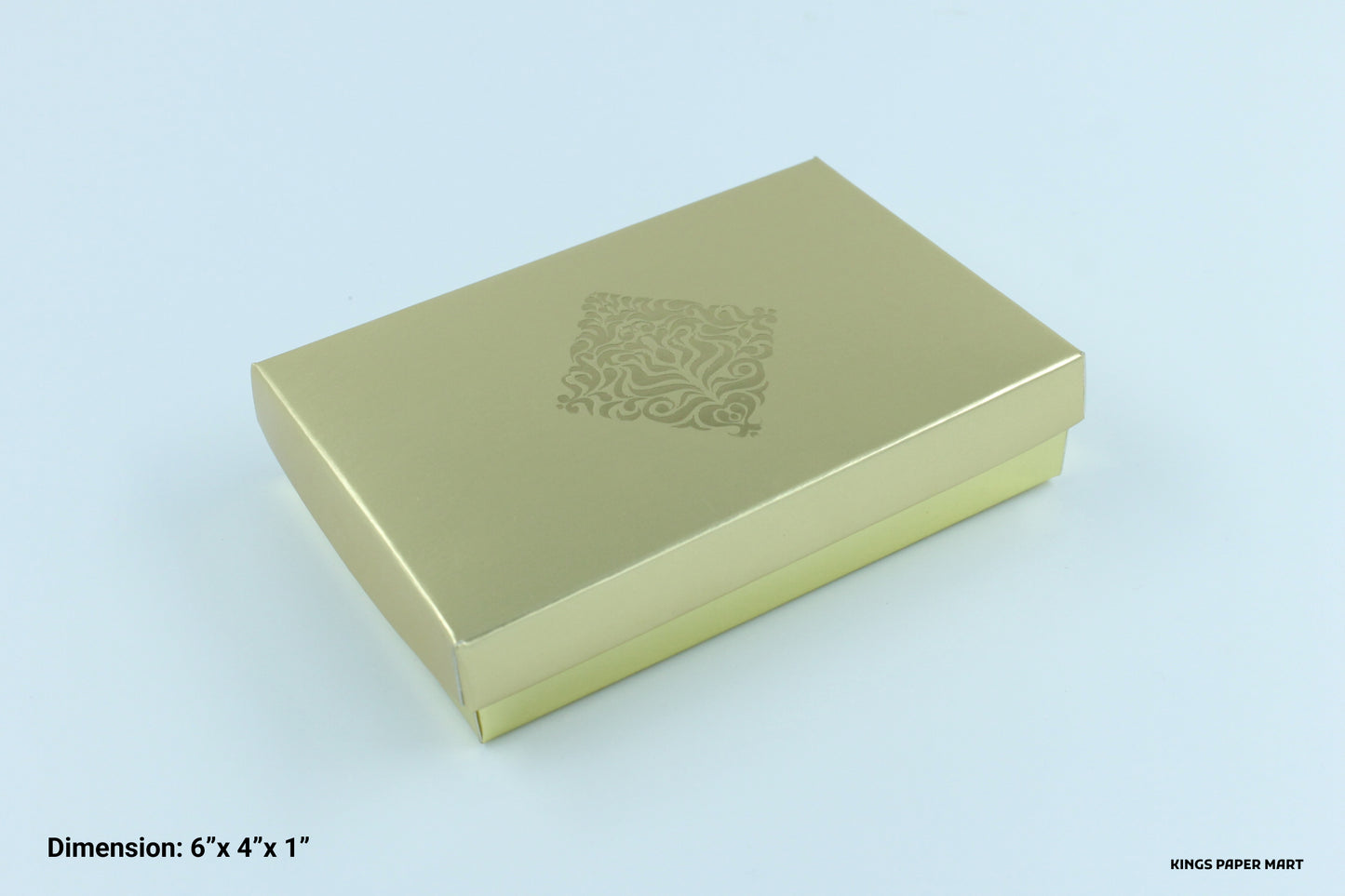 6 Cavity Golden Emboss Box (Pack of 10)