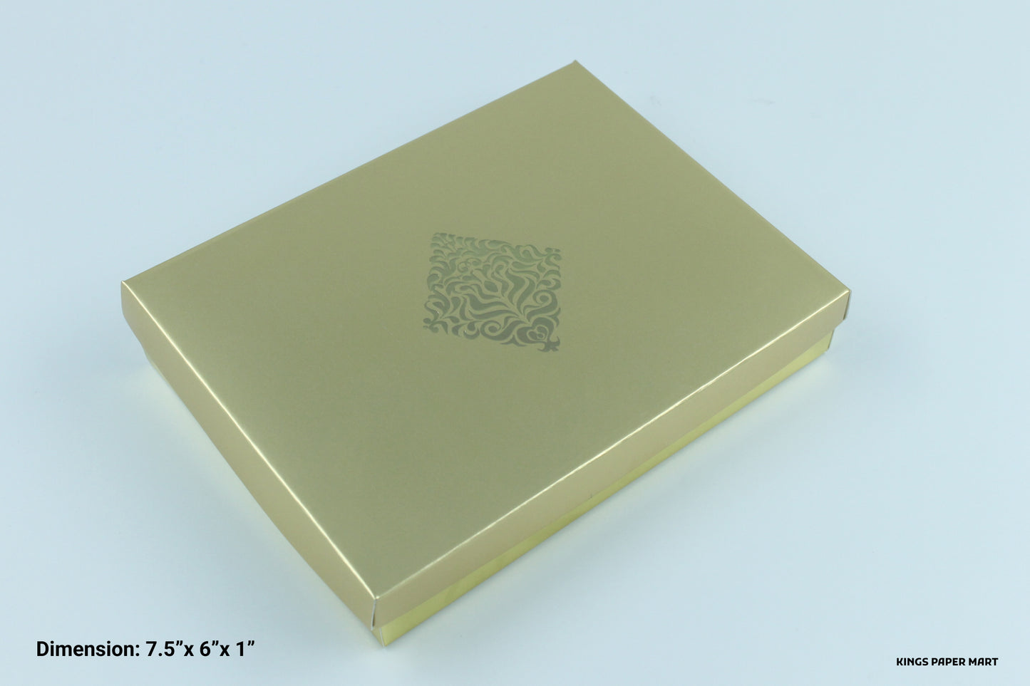 12 Cavity Golden Emboss Box for Chocolate